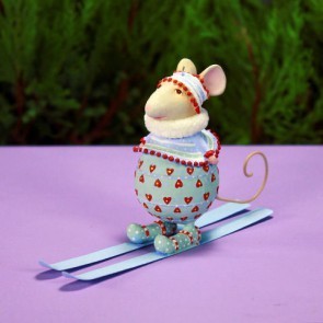 Dash Away Anhänger Molly Mouse auf Ski