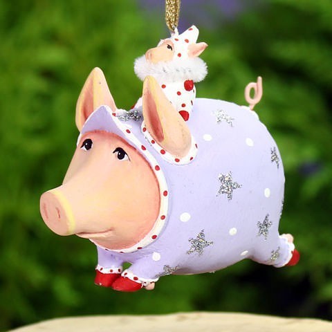 Mini Anhänger Tinkerbelle Pig - Fliegendes Glücksschwein