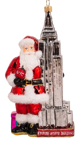 Weihnachtsmann am Empire State Building