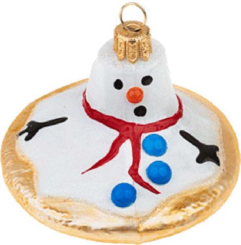 schmelzender Marshmellow Schneemann Keks - Melted Snowman Cookie